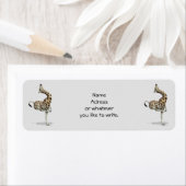 キリンののまわりに仮病 ラベル (インサイチュ)