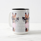 キリンのガムに説明す吹る ツートーンマグカップ (正面左)