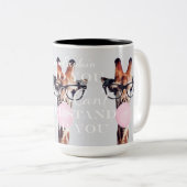 キリンのガムに説明す吹る ツートーンマグカップ (正面右)