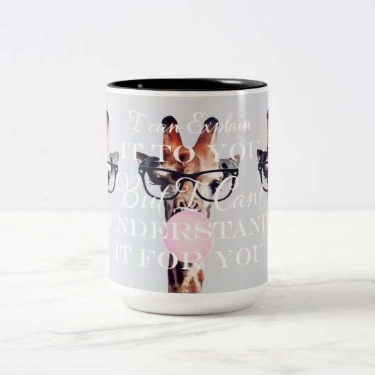 キリンのガムに説明す吹る ツートーンマグカップ (中央)