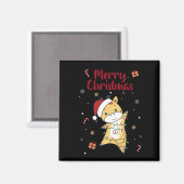 キリンのクリスマスキリン冬の動物磁石 マグネット (正面/裏面)