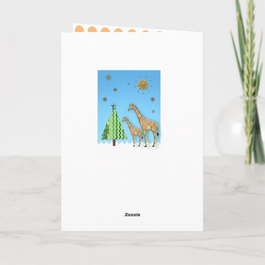 キリンのクリスマス カード (裏面)