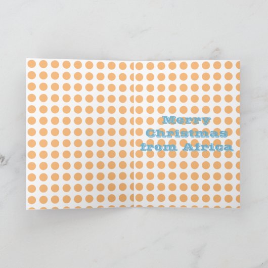 キリンのクリスマス カード (内部)