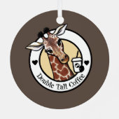 キリンのコーヒー好き KiniArt™️ メタルオーナメント (裏面)