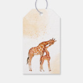 キリンのサファリの赤感謝していちゃんシャワー ギフトタグ (裏面)