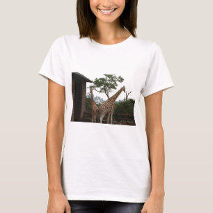 キリンのシドニー・オペラハウスのTarongaの動物園オーストラリア Tシャツ