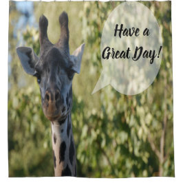 キリンのシャワーカーテン シャワーカーテン