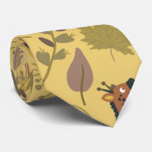 キリンのシームレスなパターン黄色の背景 ネクタイ (ロール)