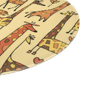 キリンのスケッチ、おもしろいシームレスデザイン。 カッティングボード (角)