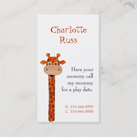 キリンのテレホンカード コーリングカード (正面)