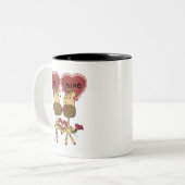 キリンのバレンタイン愛Tシャツおよびギフト ツートーンマグカップ (正面左)