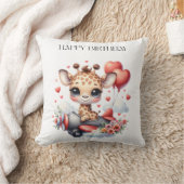 キリンのパイロット お誕生日 クッション (ブランケット)