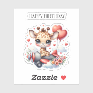 キリンのパイロット お誕生日 シール