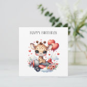 キリンのパイロット お誕生日 招待状 (スタンド正面)