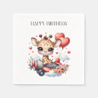 キリンのパイロット 誕生日 スタンダードカクテルナプキン