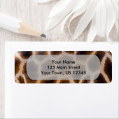 キリンのパッチ斑点スキンテクスチャテンプレート ラベル (インサイチュ)