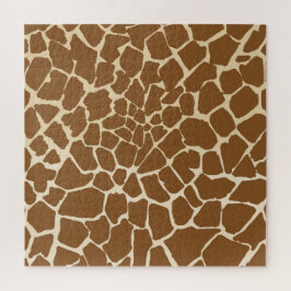 キリンのファーパターンプリント ジグソーパズル