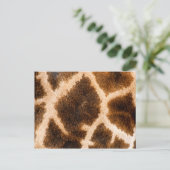 キリンのファーパターン ポストカード (スタンド正面)