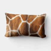 キリンのプリントが付いている枕 ランバークッション (裏面)