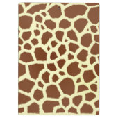 キリンのプリントの緑のAppleの先生のクリップボード クリップボード (裏面)