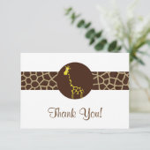 キリンのプリントは感謝していしています サンキューカード (スタンド正面)