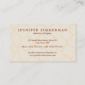 キリンのプリントデザイナー名刺:: 珊瑚 名刺 (裏面)