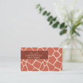 キリンのプリントデザイナー名刺:: 珊瑚 名刺 (スタンド正面)