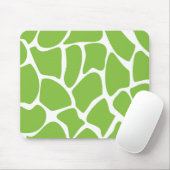 キリンのプリントパターン。 サファリの緑 マウスパッド (マウス)