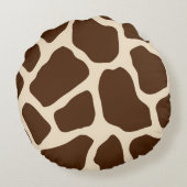 キリンのプリント ラウンドクッション (裏面)