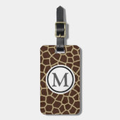 キリンのプリント ラゲッジタグ (正面縦)