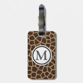 キリンのプリント ラゲッジタグ (裏面縦)