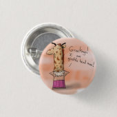 キリンのヘッド人 缶バッジ (正面&裏面)