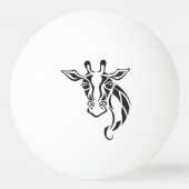 キリンのヘッド入れ墨の芸術 卓球ボール (裏面)