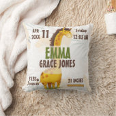 キリンのベビーの誕生Statsの子供部屋の枕男の子/女の子 クッション (ブランケット)