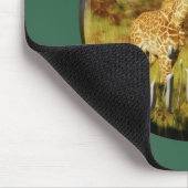 キリンのベビーの野性生物のサファリのmousepadsの緑 マウスパッド (コーナー)