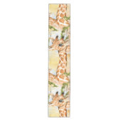 キリンのポートレートの動物の写真 ミディアムテーブルランナー (正面)