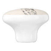 キリンのポートレート|のスケッチ セラミックノブ (側面)