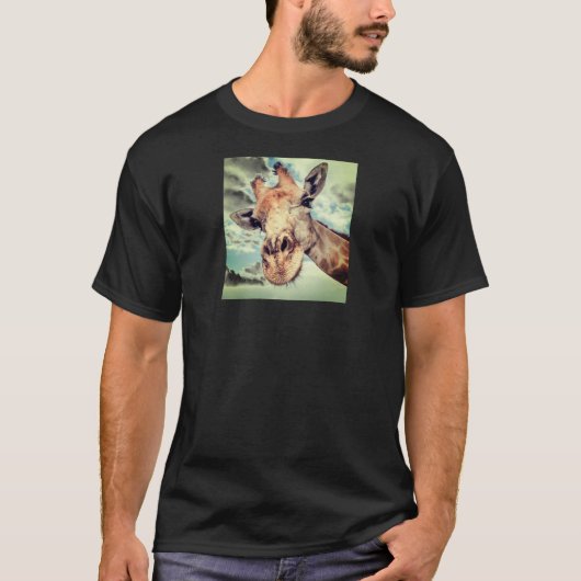 キリンのポートレートTシャツ Tシャツ (正面)