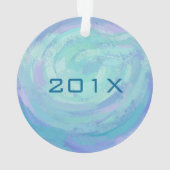 キリンのママおよびベビー オーナメント (裏面)