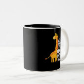 キリンのレベルの漫画にも出おもしろい来ない ツートーンマグカップ (正面右)