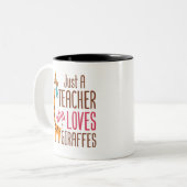 キリンの先生が好きになる ツートーンマグカップ (正面左)