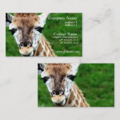 キリンの写真の名刺 名刺 (正面/裏面)