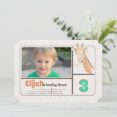 キリンの写真の招待状 招待状 (スタンド正面)