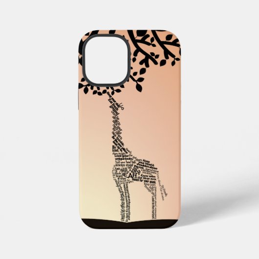 キリンの励ましスマホケース iPhoneケース (裏面)