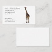 キリンの動物学者の名刺 名刺 (正面/裏面)