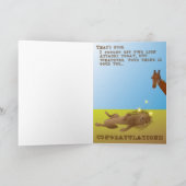 キリンの卒業カード カード (内部)