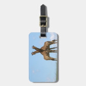 キリンの双生児の荷物のラベル ラゲッジタグ (正面縦)