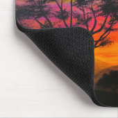 "キリンの夕日"キリン風光明媚なアートマウスパッド マウスパッド (コーナー)