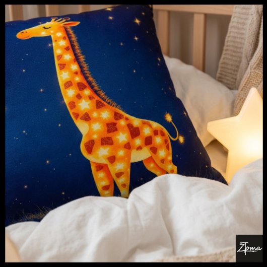 キリンの夢の風景の枕 クッション