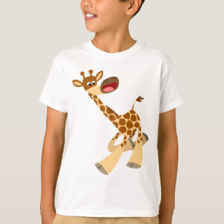 キリンの子どもたちTシャツを飾る可愛い漫画 Tシャツ